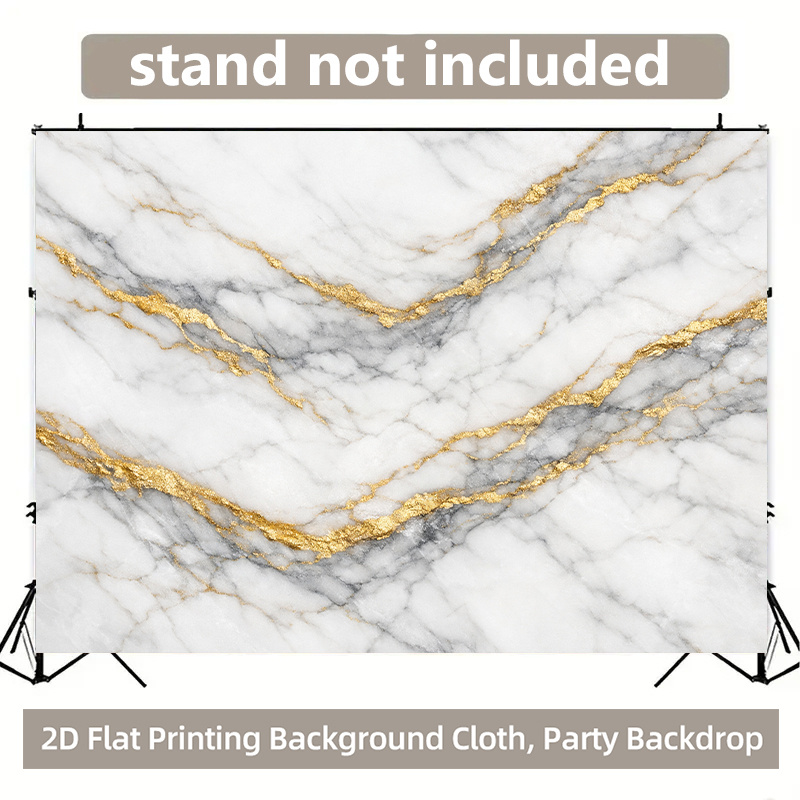 Marble Surface Backdrop with Golden Textures for Events